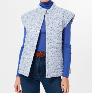 Floral Blue Women's Vest